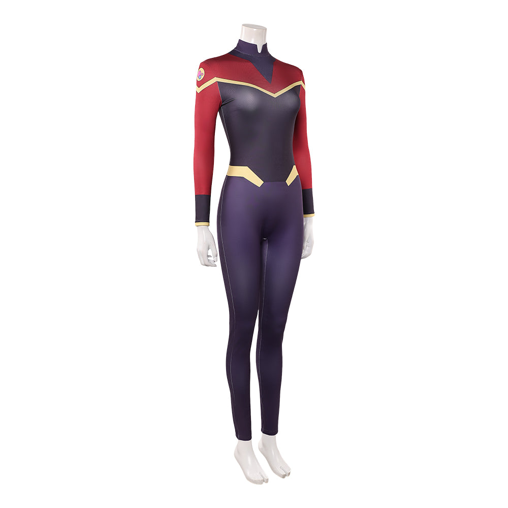 Cosplay Costume Telia Invincible 4(2026) TV Cosplay Combinaison Noire et Rouge Femme