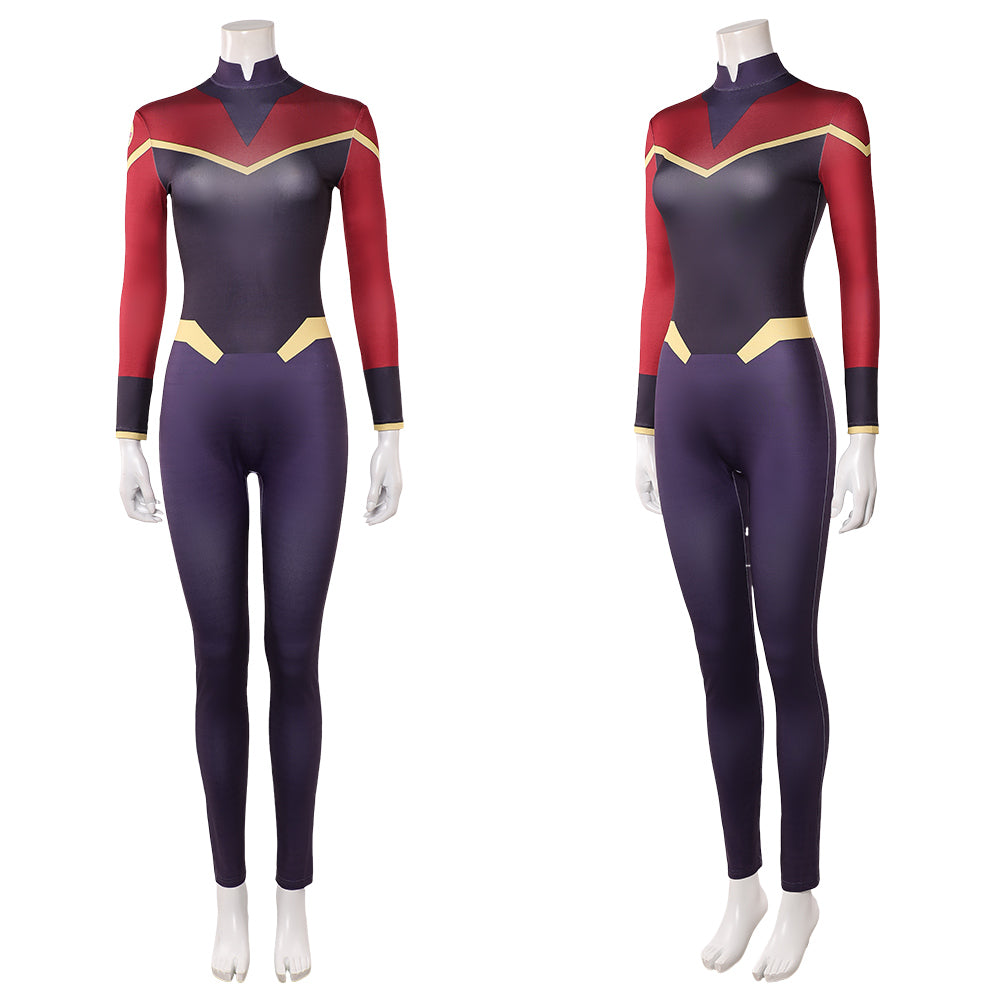 Cosplay Costume Telia Invincible 4(2026) TV Cosplay Combinaison Noire et Rouge Femme