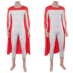 Cosplay Costume Thragg Invincible 4(2026) TV Cosplay Tenue Rouge et Grise Homme