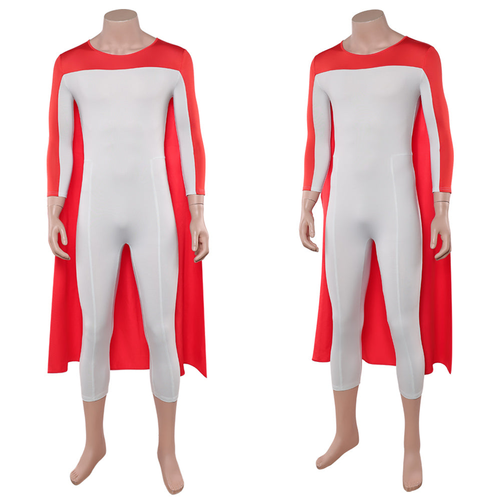 Cosplay Costume Thragg Invincible 4(2026) TV Cosplay Tenue Rouge et Grise Homme