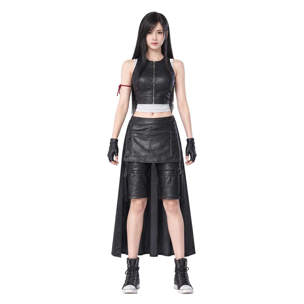 Cosplay Costume Tifa Lockhart Final Fantasy VII: Advent Children Film Cosplay Tenue Noire Femme