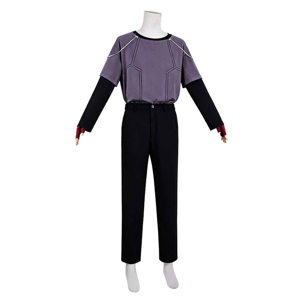 Cosplay Costume Till Alien Stage Anime Cosplay Tenue Grise Homme