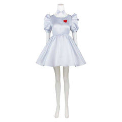 Cosplay Costume Tin Man Le Magicien d'Oz Film Cosplay Robe Argentée Femme