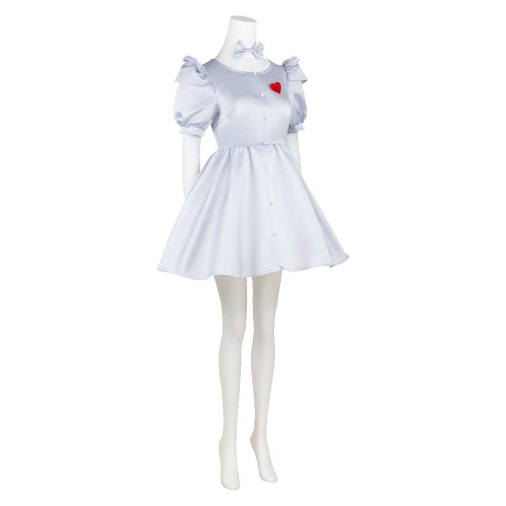 Cosplay Costume Tin Man Le Magicien d'Oz Film Cosplay Robe Argentée Femme
