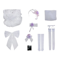 Cosplay Costume Tokisaki Kurumi Date a Live Anime Cosplay Robe de Mariée Blanche Femme