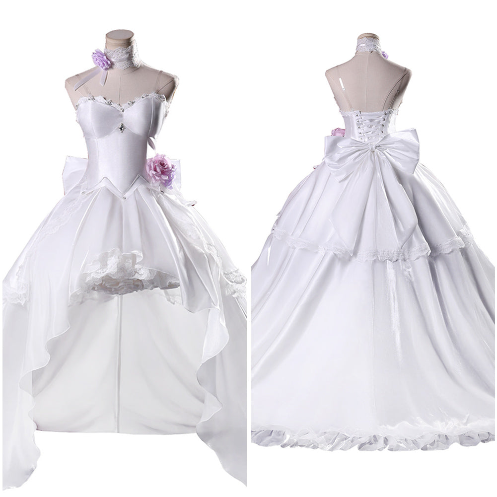 Cosplay Costume Tokisaki Kurumi Date a Live Anime Cosplay Robe de Mariée Blanche Femme