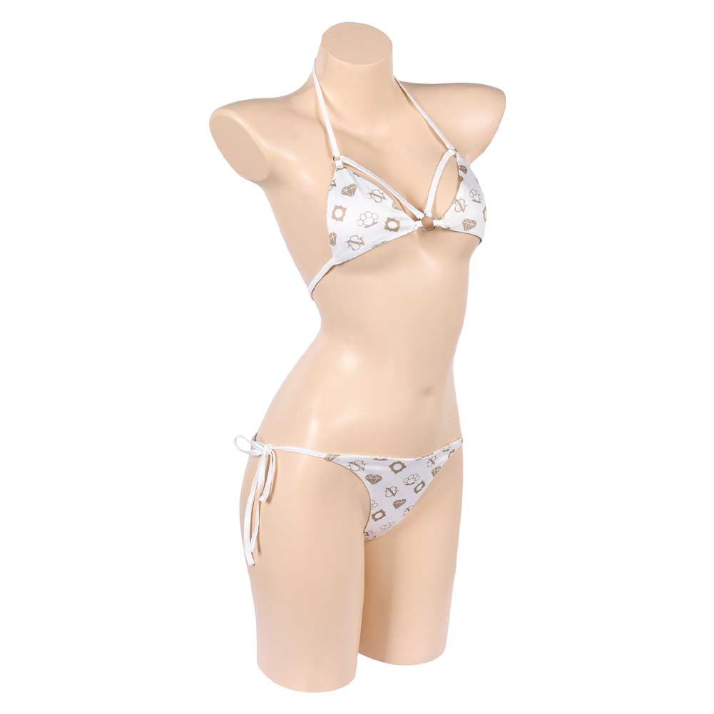 Cosplay Costume Tommy Lucia GTA(2026) Jeu Cosplay Maillot de Bain Bikini Blanc Femme