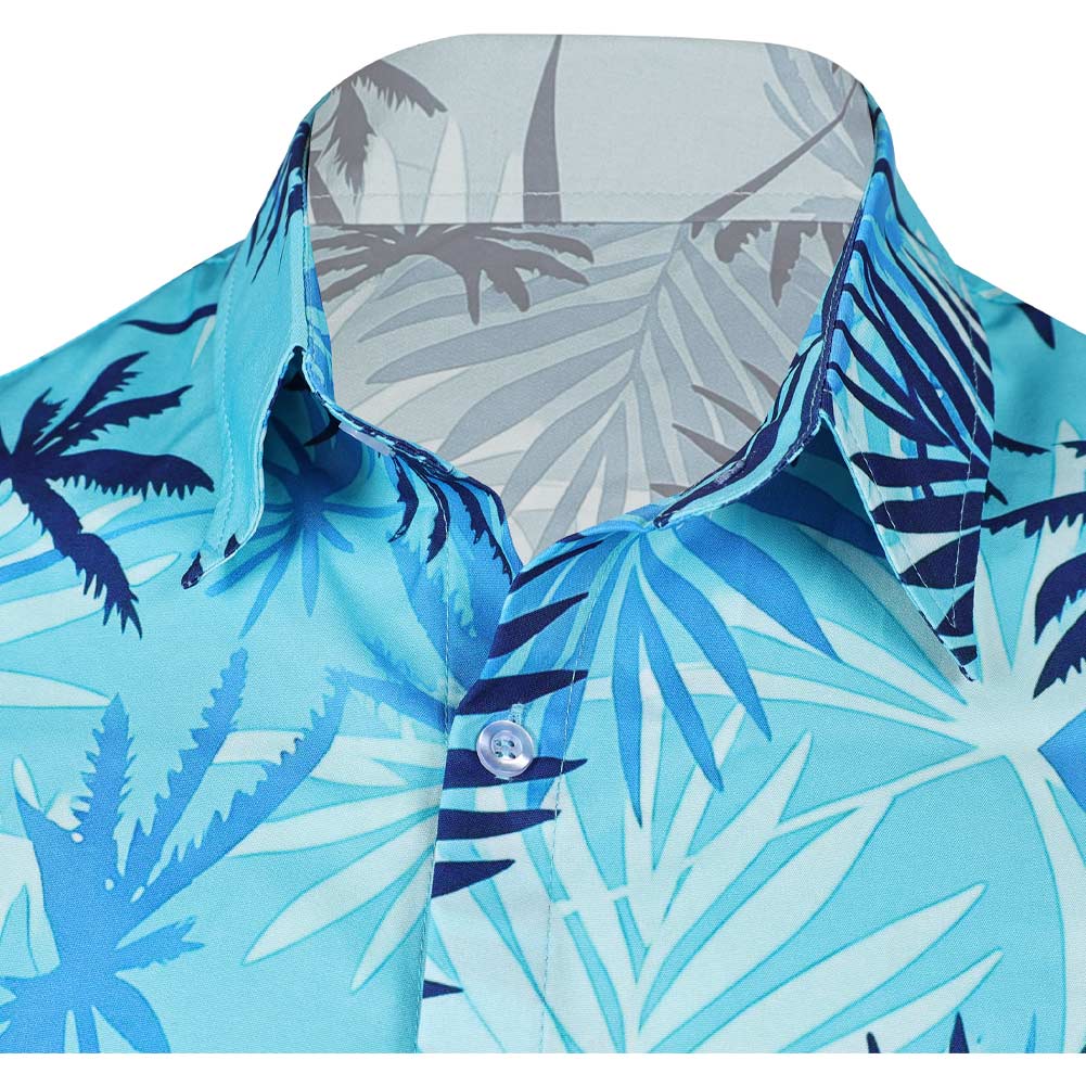 Cosplay Costume Tommy Vercetti GTA(2026) Jeu Cosplay Chemise Hawaïenne Bleue Homme