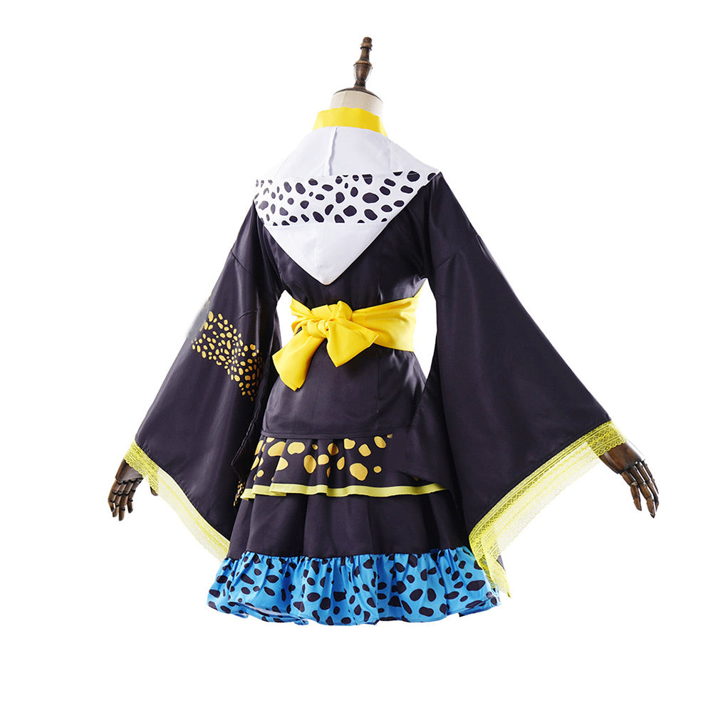 Cosplay Costume Trafalgar D. Water Law One Piece Live Action 2(2026) TV Cosplay Tenue Noire Femme