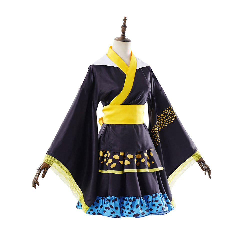 Cosplay Costume Trafalgar D. Water Law One Piece Live Action 2(2026) TV Cosplay Tenue Noire Femme