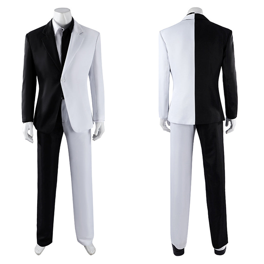 Cosplay Costume Two-Face Absolute Two-Face Manga Cosplay Tenue Blanche et Noire Homme
