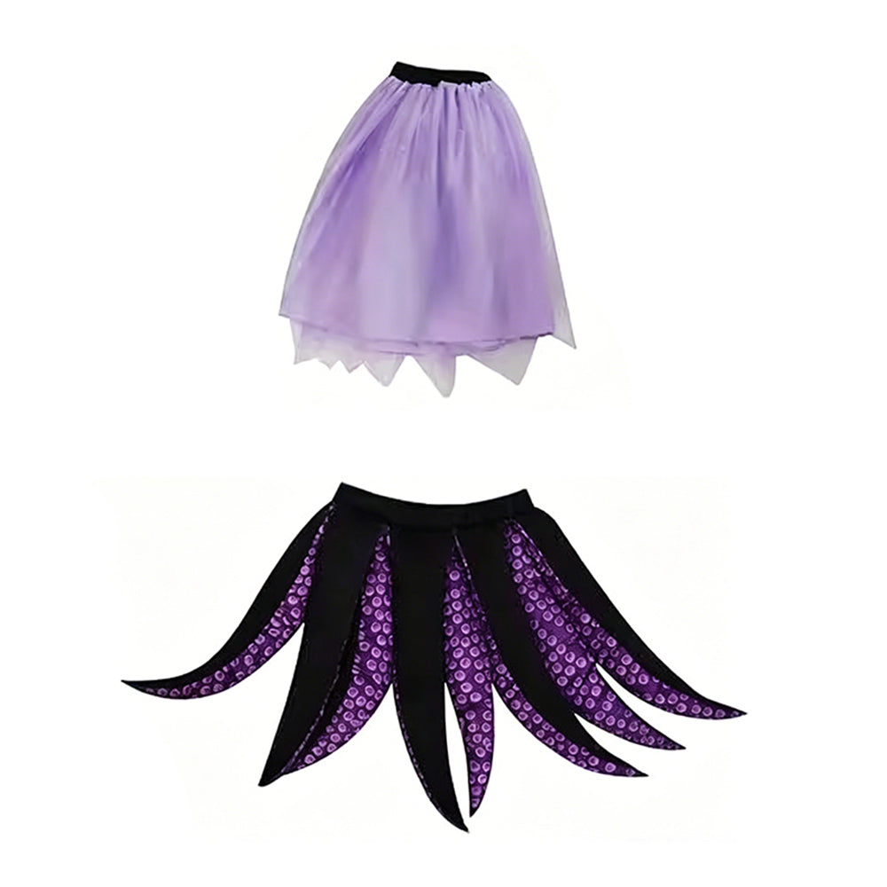 Cosplay Costume Ursula La Petite Sirène Film Cosplay Jupe Violette Femme