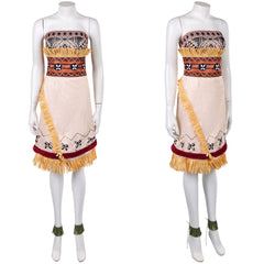 Cosplay Costume Vaiana La Légende du Bout du Monde(2026) Film Cosplay Robe Beige Femme