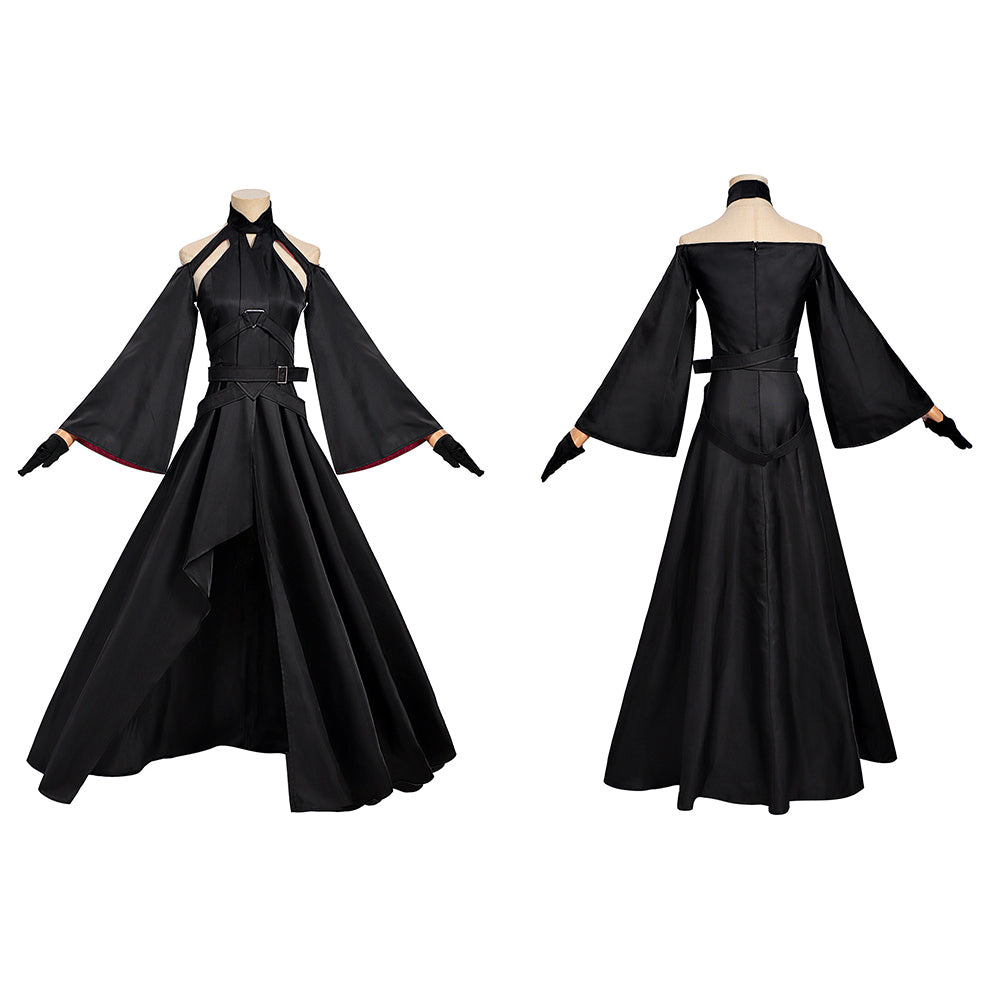 Cosplay Costume Velvet The Ribbon Hero(2026) Anime Cosplay Robe Noire Femme