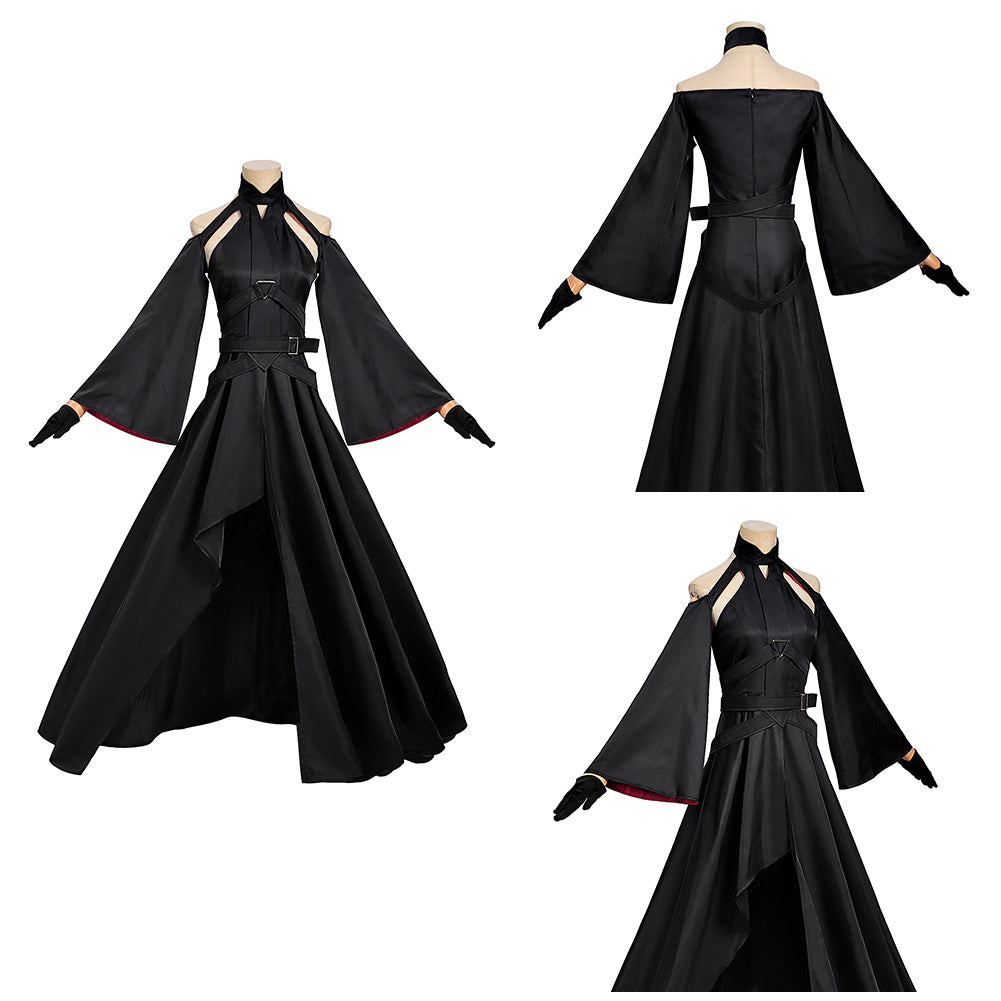 Cosplay Costume Velvet The Ribbon Hero(2026) Anime Cosplay Robe Noire Femme