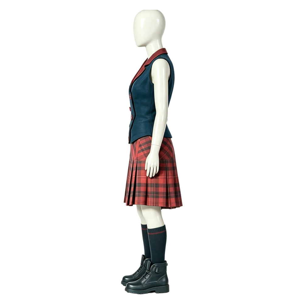 Cosplay Costume Venus Nova Ray Gunn(2026) Film Cosplay Tenue Rouge et Verte Femme