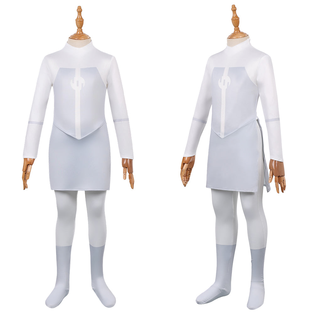 Cosplay Costume Viltrumite Anissa Invincible 4(2026) TV Cosplay Combinaison Blanche Enfant