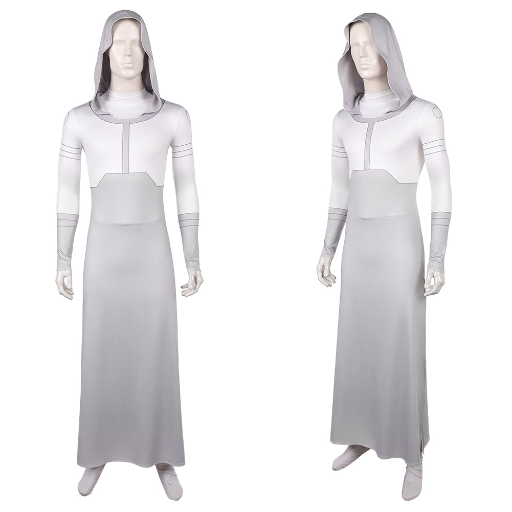 Cosplay Costume Viltrumite Council Invincible 4(2026) Combinaison Blanche et Grise Homme
