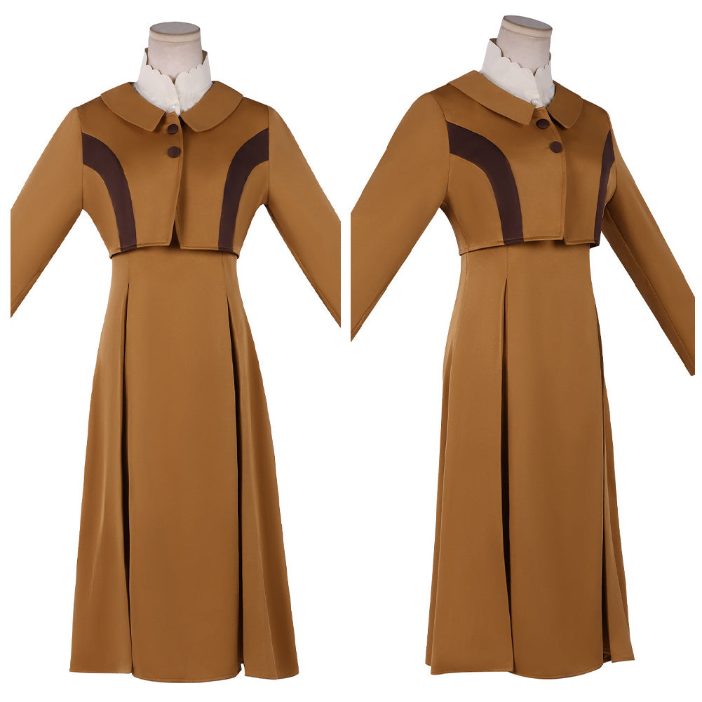 Cosplay Costume Violet Violet Evergarden Anime Cosplay Robe Marron Femme