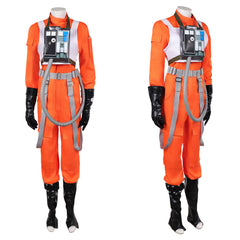 Cosplay Costume Ward The Mando and Grogu(2026) Film Cosplay Combinaison Orange Femme