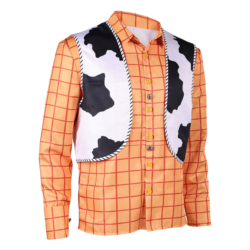 Cosplay Costume Woody Film Cosplay Chemise Orange Homme