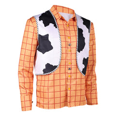 Cosplay Costume Woody Film Cosplay Chemise Orange Homme