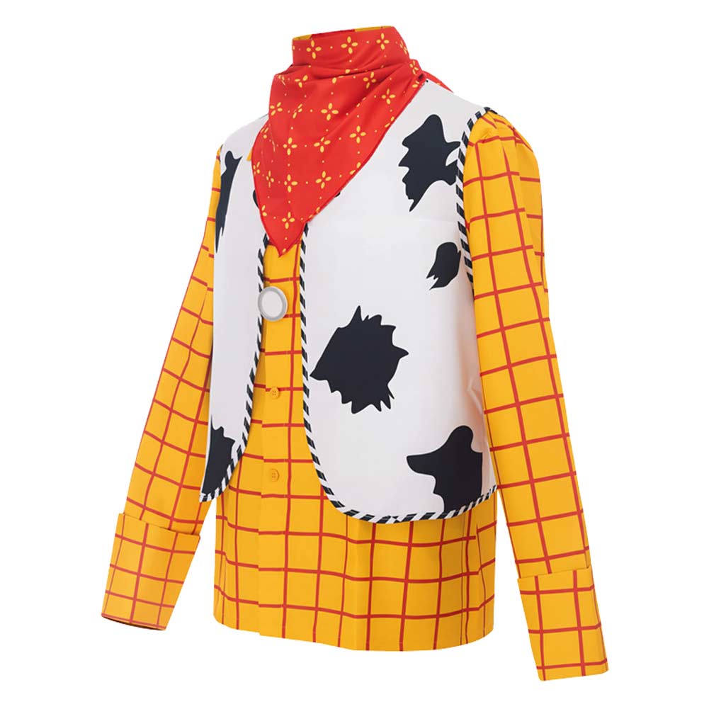 Cosplay Costume Woody Film Cosplay Tenue Jaune Homme
