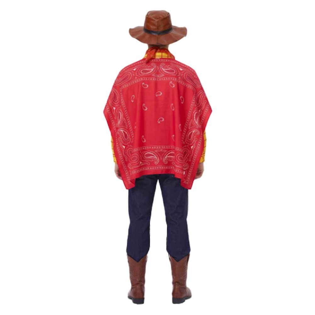 Cosplay Costume Woody Film Cosplay Tenue Rouge Homme