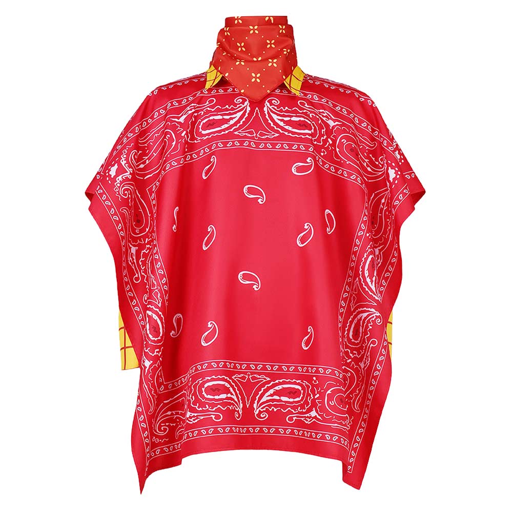 Cosplay Costume Woody Film Cosplay Tenue Rouge Homme