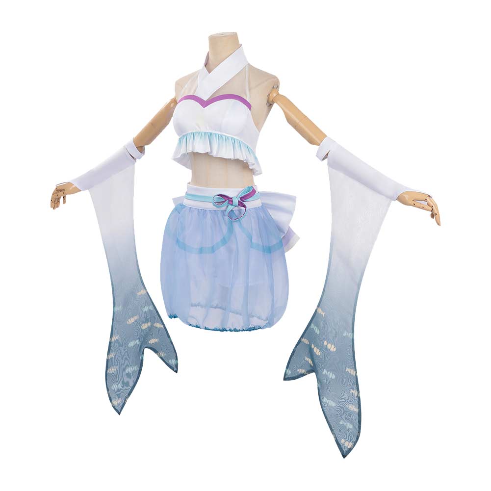 Cosplay Costume Yachiyo Runami Cosmic Princess Kaguya(2026) Anime Cosplay Maillot de Bain Bleue Femme