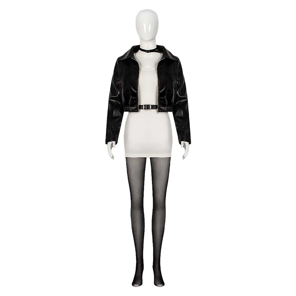 Cosplay Costume Yamada Smoking Behind the Supermarket with You(2026) Anime Cosplay Tenue Blanche et Noire Femme