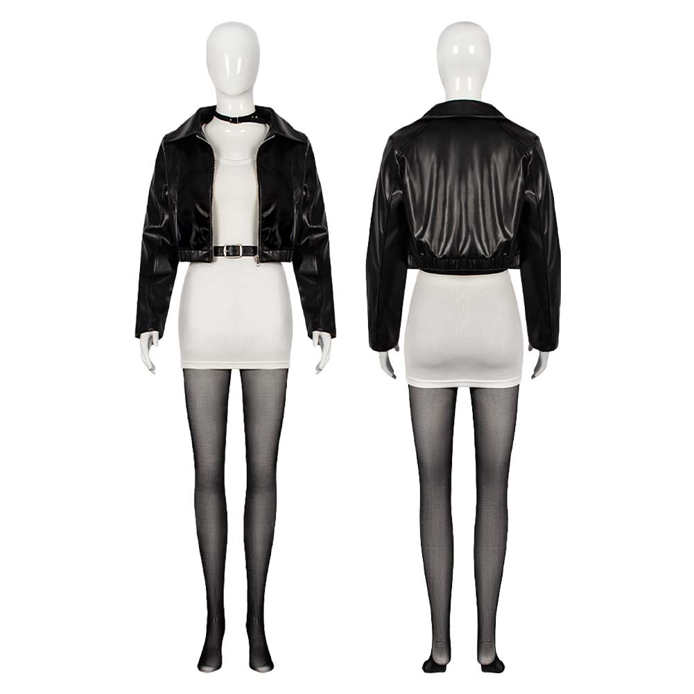 Cosplay Costume Yamada Smoking Behind the Supermarket with You(2026) Anime Cosplay Tenue Blanche et Noire Femme