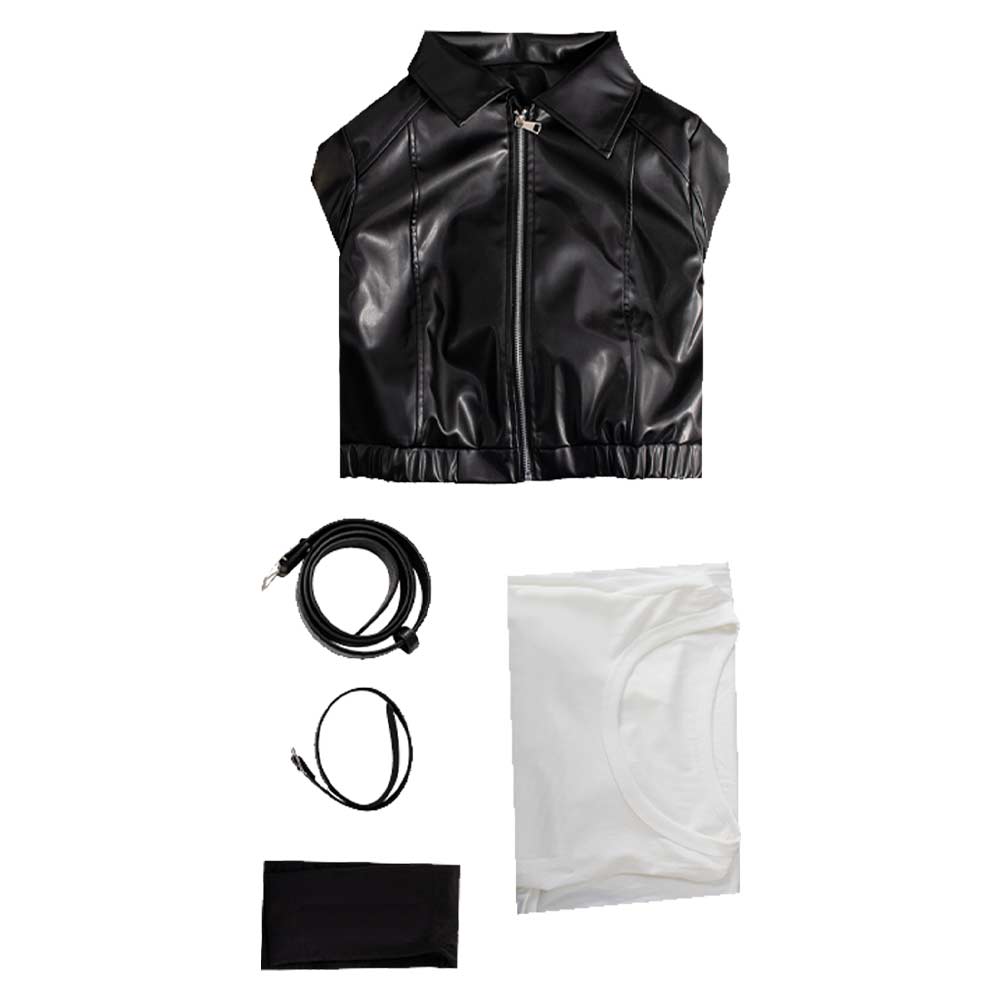 Cosplay Costume Yamada Smoking Behind the Supermarket with You(2026) Anime Cosplay Tenue Blanche et Noire Femme