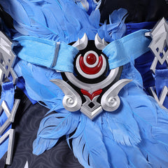 Cosplay Costume Yangyang Xuanling Wuthering Waves Jeu Cosplay Robe Bleue et Grise Femme