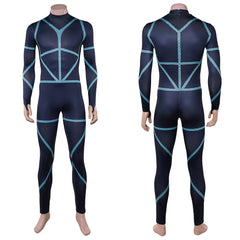 Cosplay Costume Yoichi Isagi Blue Lock Live Action(2026) Film Cosplay Combinaison Noire et Bleue Homme