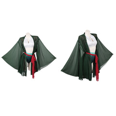 Cosplay Costume Zoro One Piece Live Action 2(2026) TV Cosplay Maillot de Bain Vert Femme