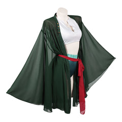 Cosplay Costume Zoro One Piece Live Action 2(2026) TV Cosplay Maillot de Bain Vert Femme