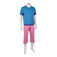Cosplay Costume Zoro One Piece Live Action 2(2026) TV Cosplay Tenue Bleue et Rose Homme