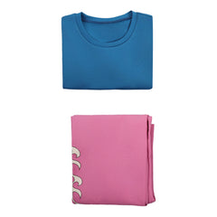 Cosplay Costume Zoro One Piece Live Action 2(2026) TV Cosplay Tenue Bleue et Rose Homme