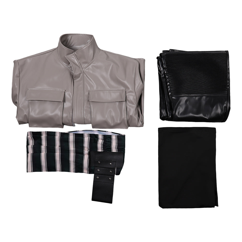Cosplay Costume Zoro One Piece Live Action 2(2026) TV Cosplay Tenue Grise et Noire Homme