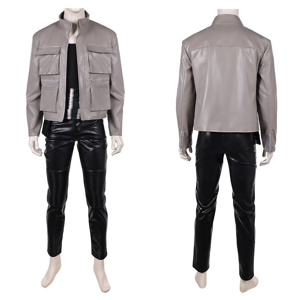 Cosplay Costume Zoro One Piece Live Action 2(2026) TV Cosplay Tenue Grise et Noire Homme