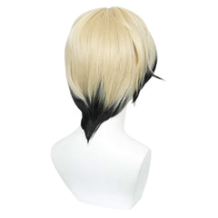 Cosplay Perruque Naoya Zenin Jujutsu Kaisen Saison 3(2026) Anime Perruque Jaune et Noire Homme