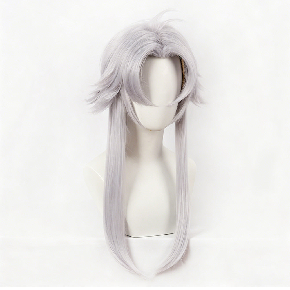Cosplay Perruque Pierrot The Freak Circus Jeu Perruque Blanche Homme