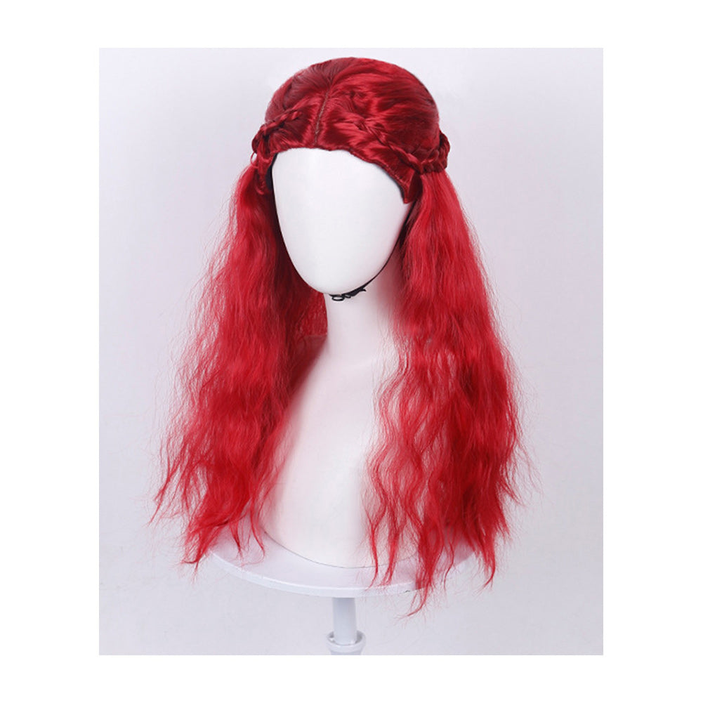 Cosplay Perruque Red Descendants: The Rise of Red Film Perruque Rouge Femme