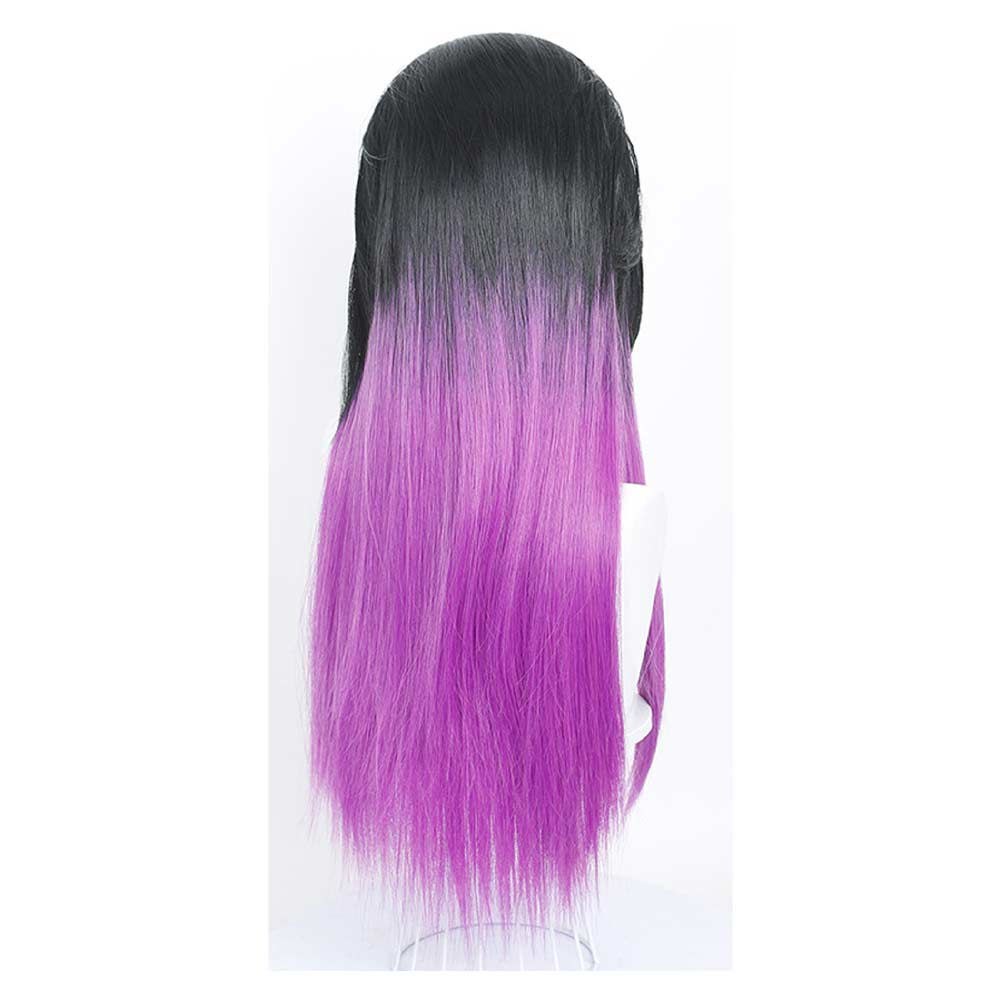 Cosplay Perruque Reyna Valorant Jeu Perruque Noire et Violette Femme