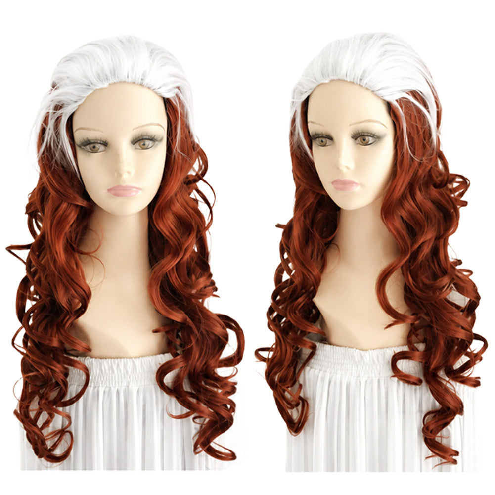 Cosplay Perruque Rogue X-Men ‘97 Saison 2(2026) TV Perruque Blanche et Marron Femme