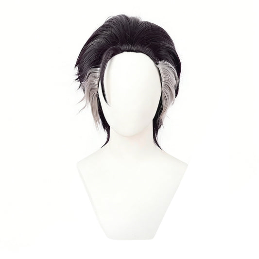 Cosplay Perruque Zodir Gachiakuta Anime Perruque Violet Foncé-Noir Homme