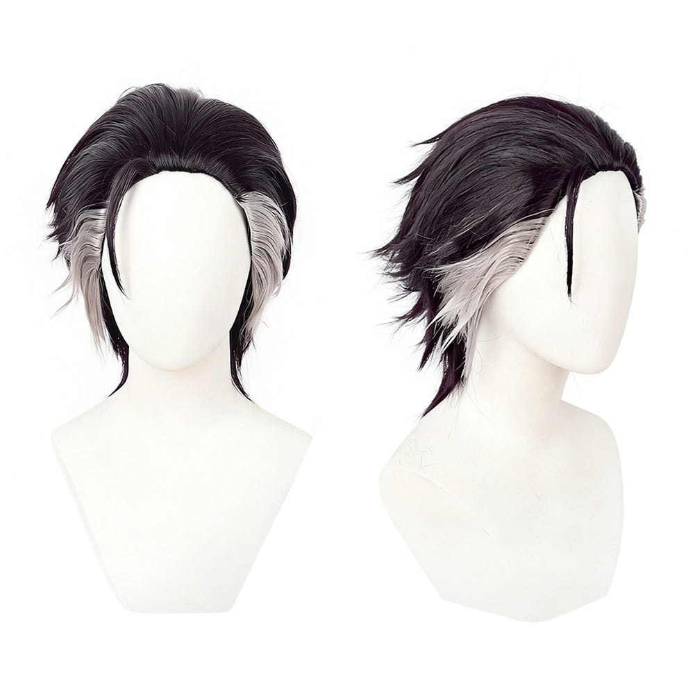 Cosplay Perruque Zodir Gachiakuta Anime Perruque Violet Foncé-Noir Homme