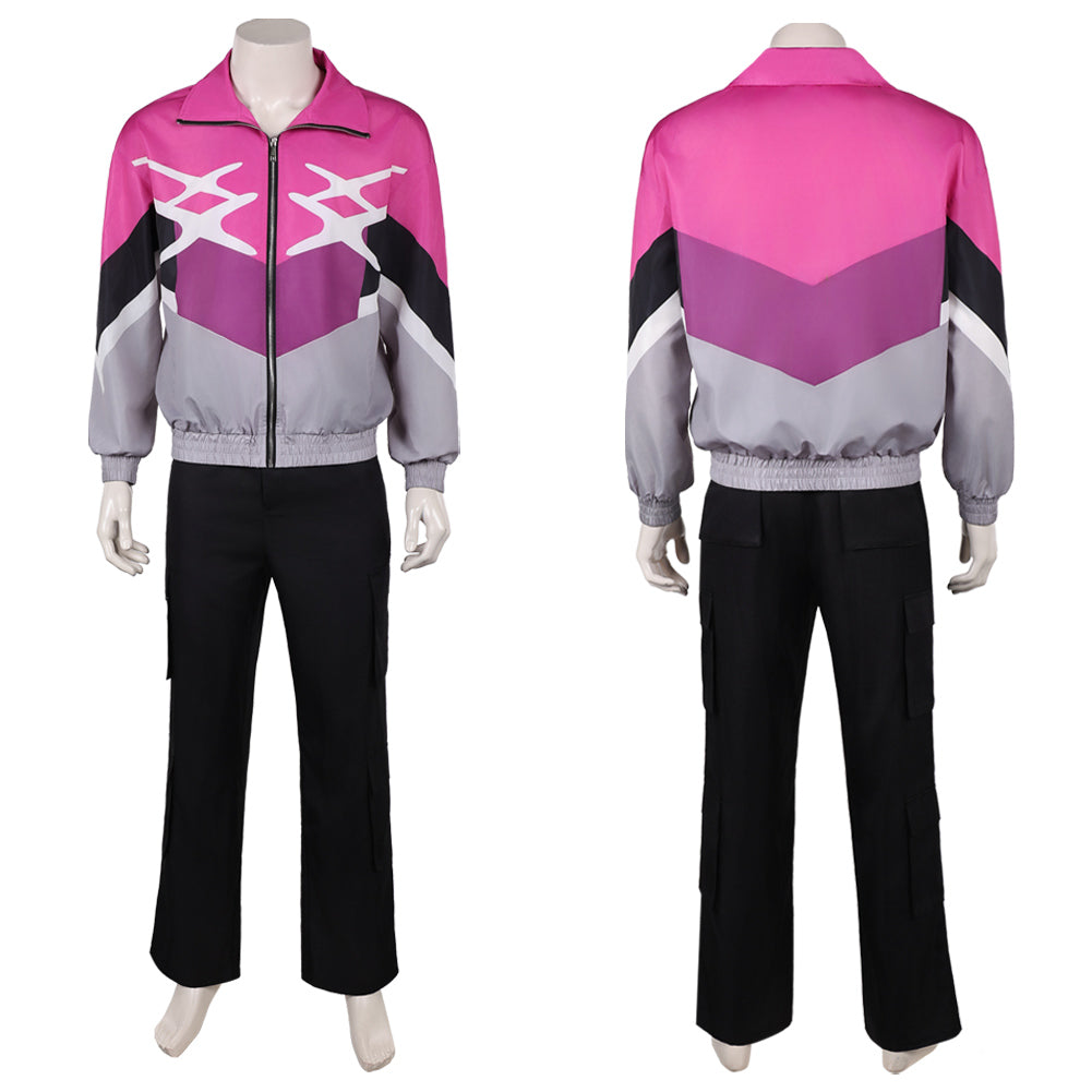 Crime 101(2026) Ormon Tenue Noire et Rose Cosplay Costume