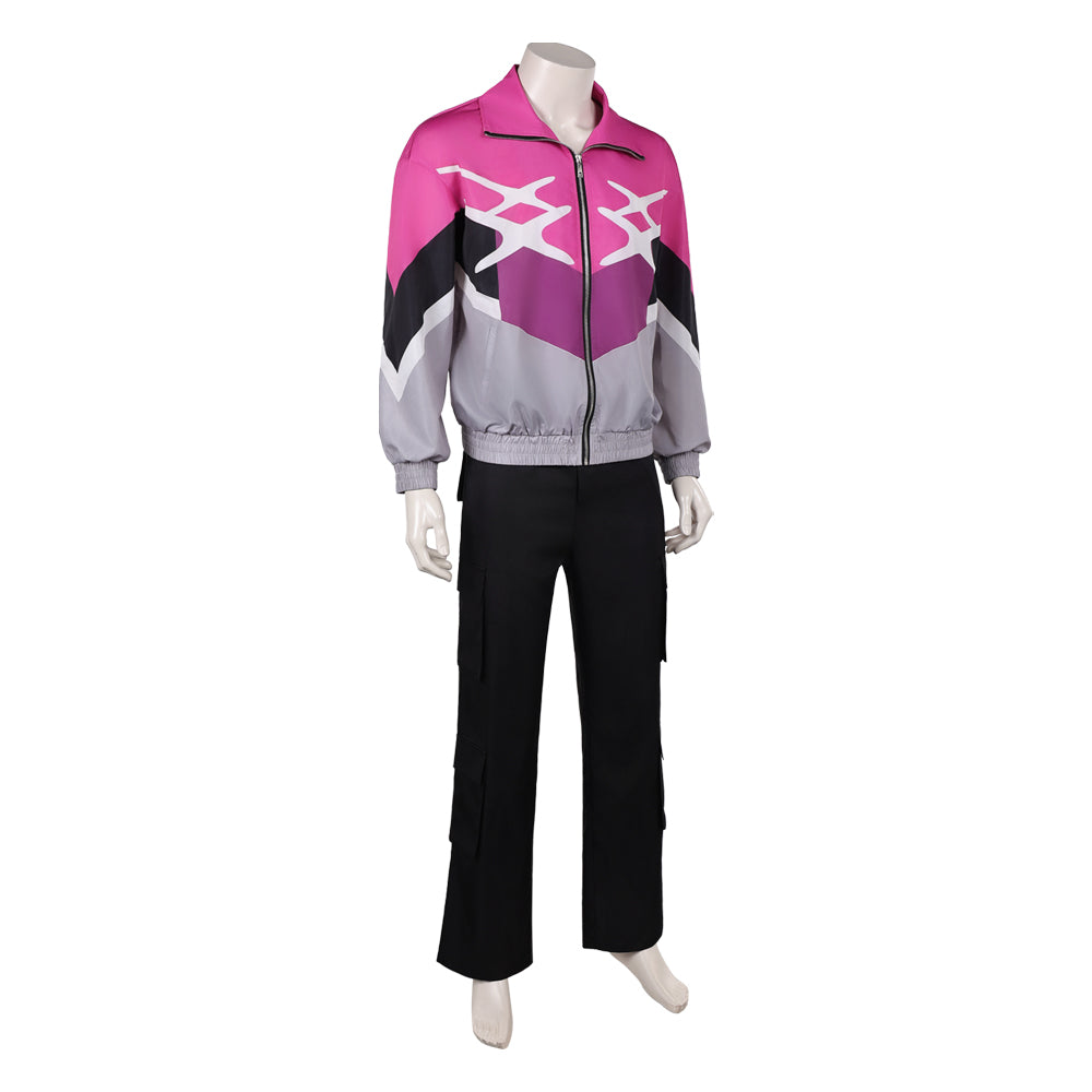 Crime 101(2026) Ormon Tenue Noire et Rose Cosplay Costume